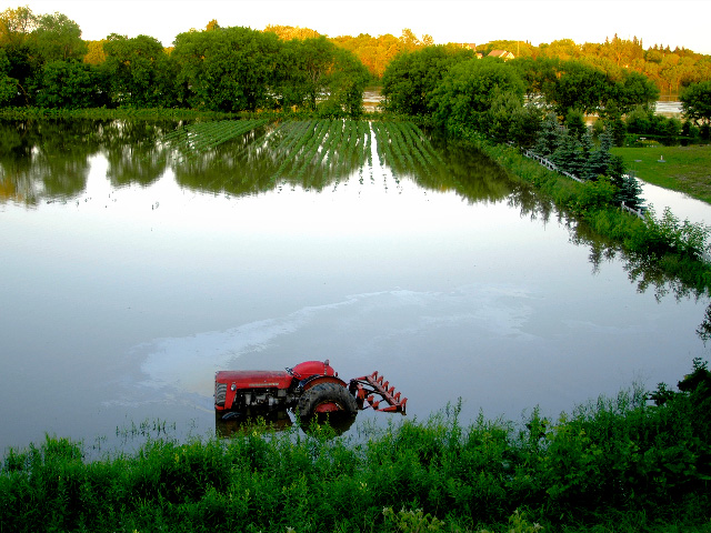 Exercise extreme caution when buying a tractor from a flooded area. (Photo by Getty Images)